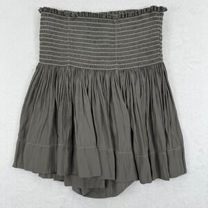 KOCH Made‎ in USA Gray Smocked culotte shorts Women's Size Small Polyester